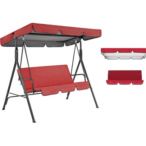 Auvent imperméable pour balancelle de jardin, auvent de remplacement pour siège de balancelle de jardin (1/5)