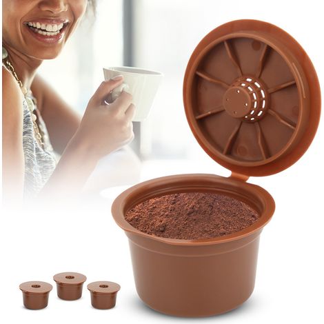 Lot de 3 filtres à café réutilisables et rechargeables, compatibles avec Caffitaly. (1/5)
