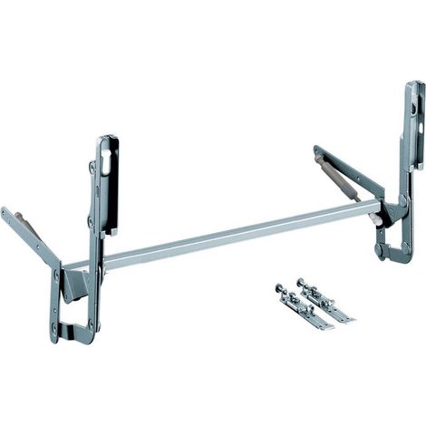 HSB Kesseböhmer 120 cm Parallel-Hochschwenkbeschlag I Türliftbeschlag, grau