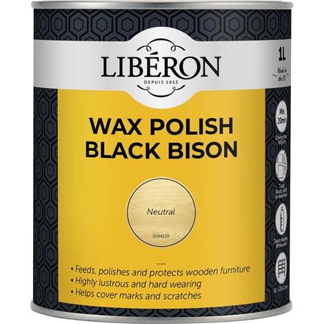 Liberon Black Bison Wax Paste Neutral - 1kg (Model LIBBBPWN1N) (1/2)