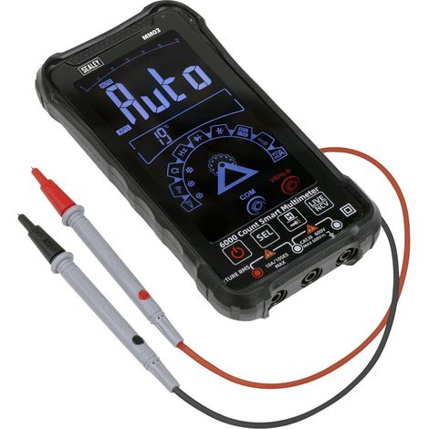 Sealey MM03 Touchscreen Rechargeable Auto-Ranging Digital Smart Multimeter 10-Function (1/3)