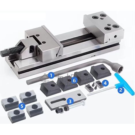 GT125/5 Pouces Haute précision étau Plat Manuel Fabricant d'outils for fraiseuse de meulage CNC (1/5)