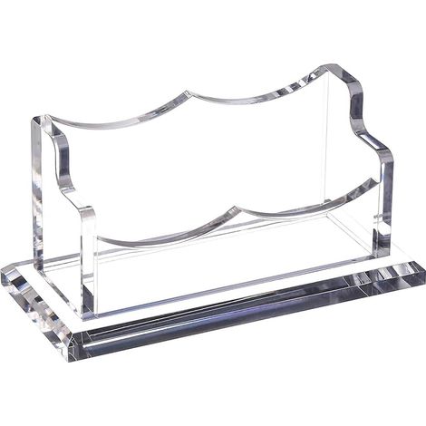 cartes de visite de bureau transparent horizontal porte