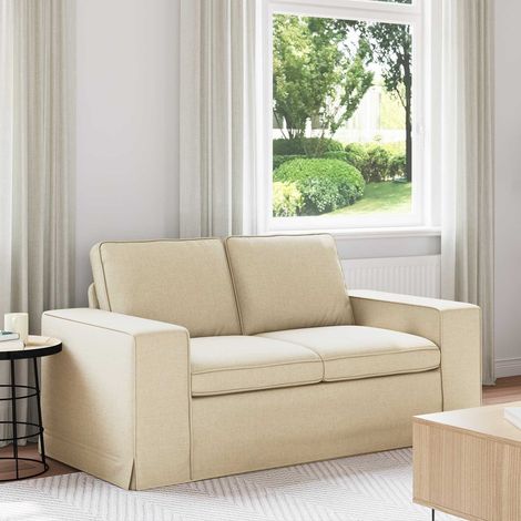 Sofa Creme 162 x 80 x 82 cm Stoff