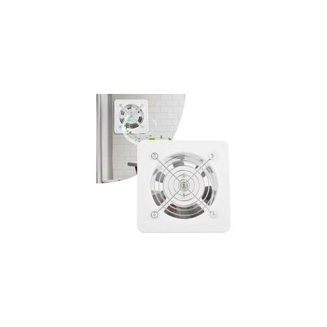 25W 220V Extracteur d'Air Blanc, 140m³/H Ventilateur Montage Mural Haute Puissance et Silencieux, Ventilateur d'Extraction Mural pour Maison, Salle de Bain, Cuisine, Garage (1/4)
