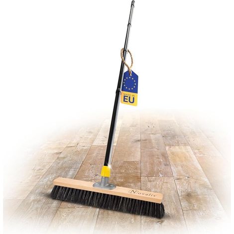 Balai de hall 50 cm avec manche balai à poils fins avec manche idéal comme balai d'atelier balai de hall balai industriel balai de maison