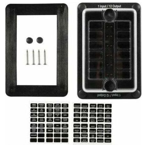 12-Wege-Sicherungshalter mit LED-Anzeige, geeignet für Auto und Marine 12-32V DC (1/4)