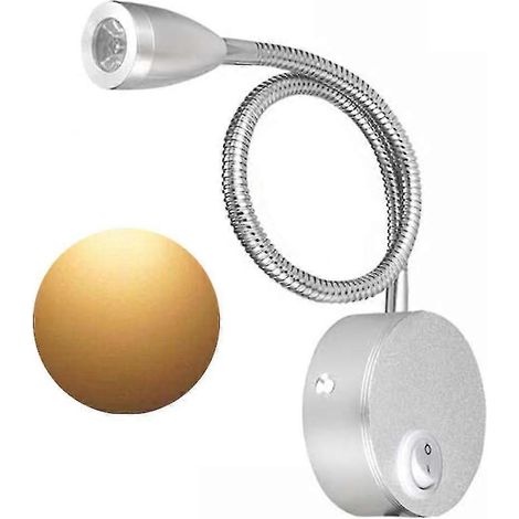 Lampe de lecture de chevet, lampe de lecture LED minimaliste à tête réglable (1/5)