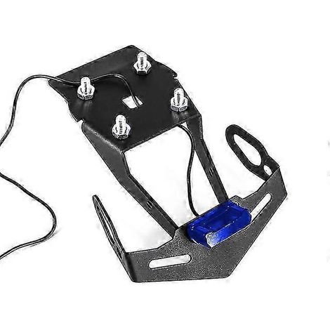 Support de plaque d'immatriculation avec clignotant LED pour moto Yamaha R15 V3 (2017-2020) (Bleu) (1/5)