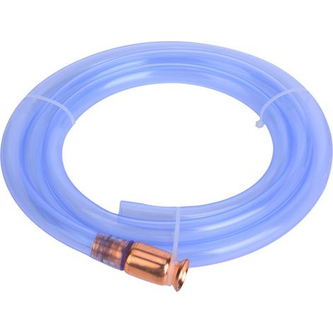 Tuyau de Siphon Antistatique en PVC, Pompe à Bille en Verre Auto-amorçante, Transfert de Carburant, D', D'eau en Toute sécurité avec Tube Transparent de 6 Pieds X 1/2 Pouces pour (1/5)