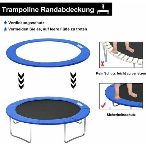 Cuscino di protezione per molla trampolino - 244 cm resistente e sicuro (1/3)