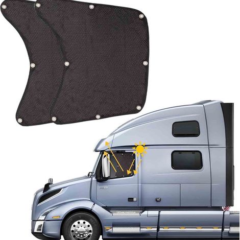 Store Pour Fenêtre Latérale De Camion - Maille Opaque Anti-Uv - Fixation Par Ventouses - Pour Semi-Remorque Et Camping-Car - 65 X 56 Cm - 1 Pièce (1/5)