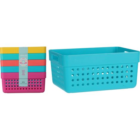 Set di 5 cestini portaoggetti da 1250 ml