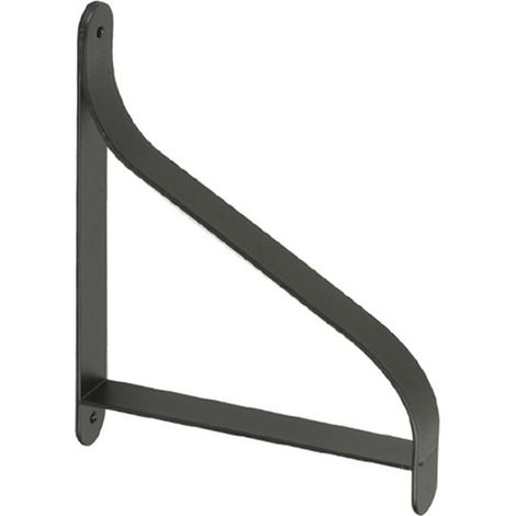 Escuadra para Estantería en Acero  Negro Mate  Medidas 25210206 mm  Sistema de Fijación Atornillado  1 Unidad -
