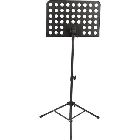 Pupitre Musique Métal, Pliable Portable, Noir, 60-130cm, Réglable, Léger, Guitare Violon (1/5)