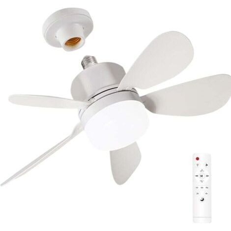 Ventilateur de plafond - Lampe LED à économie d'énergie Silencieux, luminosité réglable, avec télécommande, adapté au bureau, au restaurant ou à la maison (1/4)