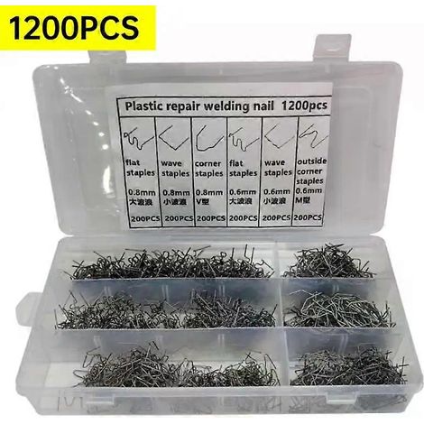 Agrafeuse chauffante, agrafes pour soudeuse plastique, machine de réparation automobile, fil de soudage, réparation de pare-chocs de voiture, accessoires pour machine à souder (1/5)