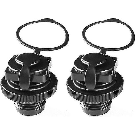 Bouchons de valve de gonflage pour bateaux pneumatiques, kayaks, radeaux et matelas pneumatiques (lot de 2) (1/5)