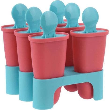 IJsvormen, IJsjesvorm, 6 Stück, Ijslollymakers, Ijslollyhouder, Waterijs, BPA-Wasser