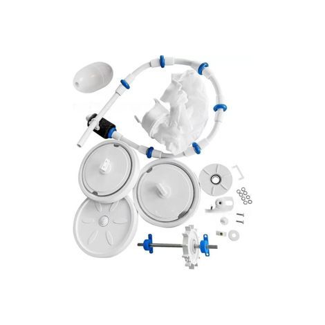 Kit di riparazione completo per robot Polaris 180/280: ruote, cuscinetti, pneumatici, sacco e tubo flessibile. (1/5)