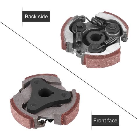 Plaquette d'embrayage à 3 ressorts pour mini-motos, quads et scooters 2 temps 47cc et 49cc. (1/5)