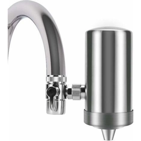 Filtre à Eau en Acier Inoxydable 304 ,Filtre à Eau sain Prime Eau système de Filtration d'eau, Filtre à Robinet pour Cartouches filtrantes (1/5)