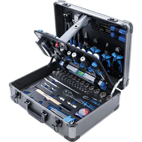 Bgs Technic – Coffret multi-outils 149 pièces – Mallette aluminium 450x350x145mm – Outils pour visser, percer, couper – Adaptateurs inclus