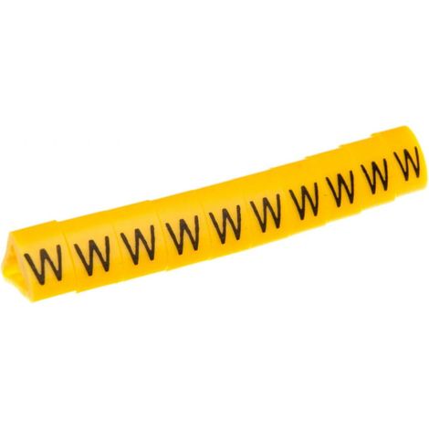 Marcador de cables OZ-2/W amarillo E04ZP-01020403500 /100 unidades/