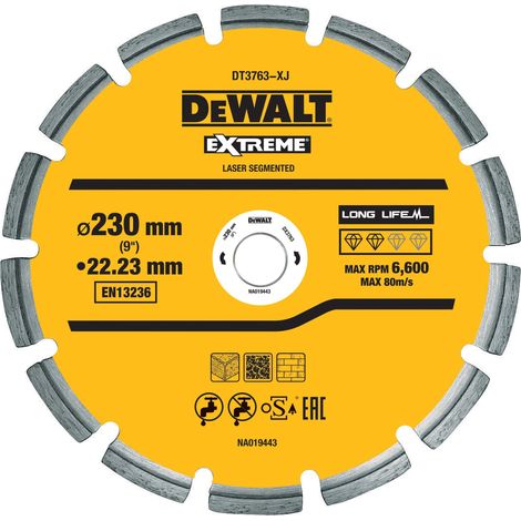 DEWALT DT3763 Diamond cutting disc 230mm x 22.2mm x 2.8mm