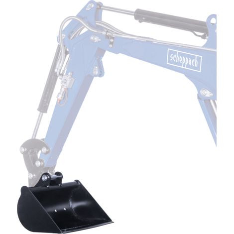 Scheppach Godet de terrassement 50 cm - compatible avec la mini pelle EXC1400 - 500 mm - 30L / 0,03 m³