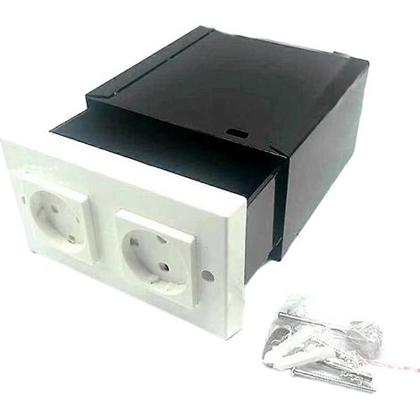 Prise murale standard imitation double fiche pour coffre-fort de sécurité (1/5)