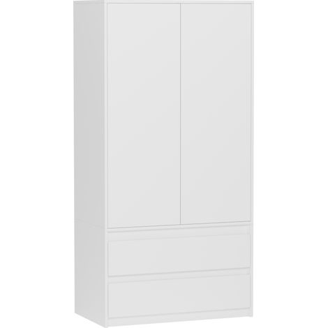Schrank mit Regalen und Schubladen, weiß, 90 x 180 cm - NEU (1/5)