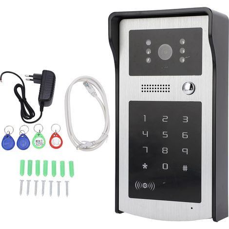 Sonnette vidéo sans fil 2MP 1080P HD numérique intelligente pour maison, détection de mouvement, vision nocturne, compatible Tuya, prise UE. (1/5)
