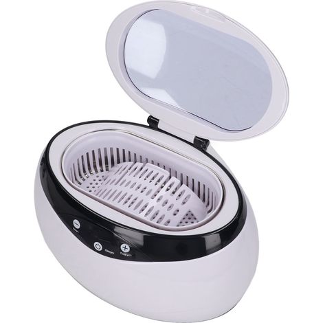 Nettoyeur à ultrasons portable 650 ml, 40 kHz, pour bijoux et montres. Nettoyage rapide. Prise UE, 200-240 V CA, 50 Hz. (1/5)