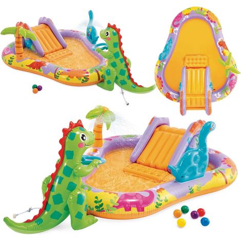Parco giochi gonfiabile dinosauri intex 56139