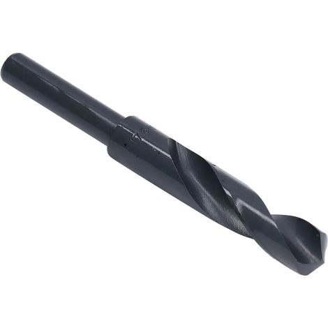 Foret hélicoïdal acier rapide HSS noir, queue réduite 1/2in, diamètre 17,5mm, pour percer fer et métaux, mèche robuste haute vitesse (1/5)