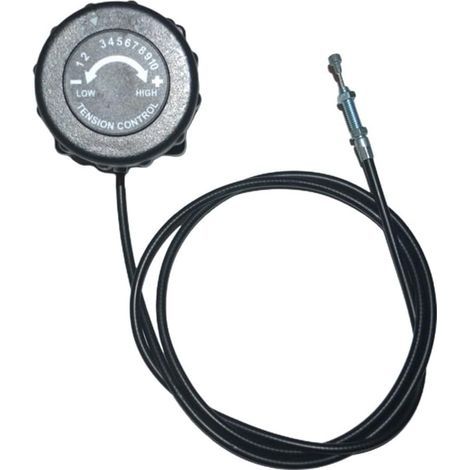 Bouton de résistance magnétique pour vélo d'appartement, bouton de contrôle magnétique, double pédale avec câble de rechange pour vélo d'appartement (10vitesses) (1/5)
