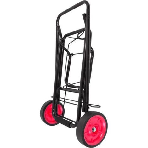 Chariot Pliant - 35x45x100 cm Ouvert - Structure Métallique - Pour Plage Piscine - 1 Pièce (1/4)