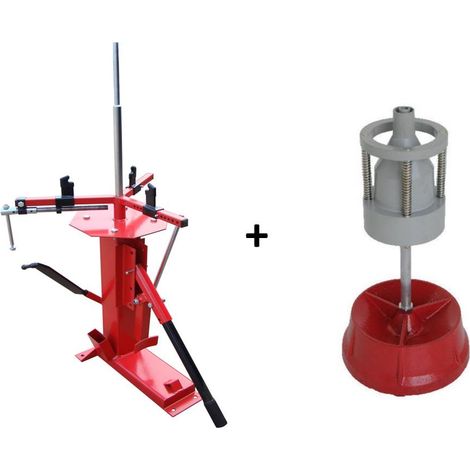 Démonte Pneu manuel Auto Moto jusqu'à 21'' + Equilibreuse de Roue manuelle portable (1/4)