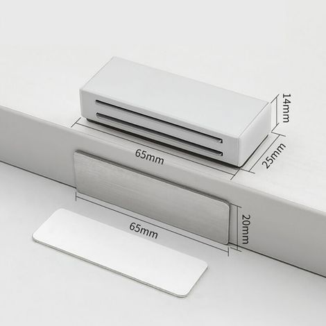 Aimants adhésifs pour portes de placard, fermeture magnétique pour cuisine, verrous aimantés pour armoire et penderie, pack de 1. (1/4)