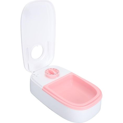 Distributeur de nourriture automatique pour animaux avec minuterie manuelle, gamelle programmable pour chiens et chats, idéal pour portions sèches ou humides