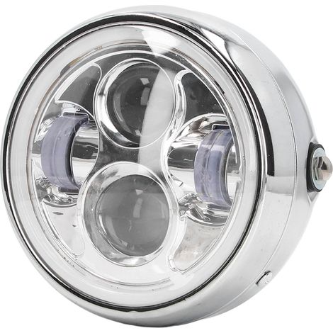 6,5-Zoll-12V-LED-Motorradscheinwerfer, klare PC-Linse, wasserdicht und stoßfest, Frontlicht für Roller und Straßenmotorräder (1/5)