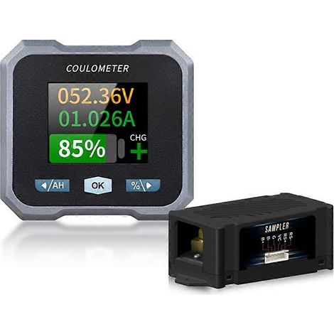 BL110F Coulomètre-voltmètre de batterie DC 10-100 V 0-100 A étanche pour quadricycle électrique, A (1/5)
