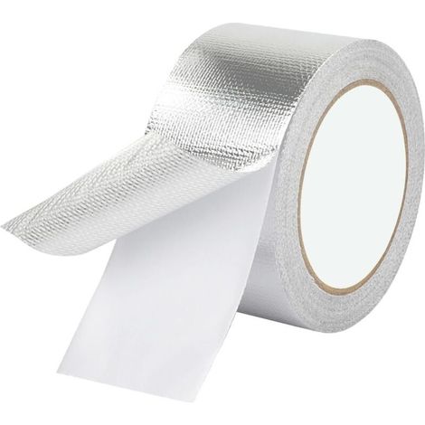 Ruban Adhésif Aluminium Ruban Aluminium pour Étanchéité, 50mm x 20m, Ruban Aluminium Autocollant, Pour La Réparation, Tuyaux, 1 Rouleau (1/5)