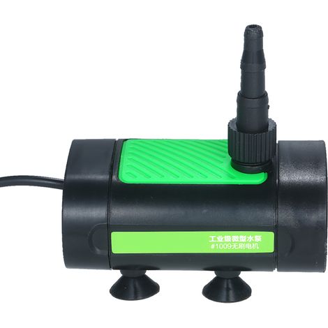 Pompe à eau submersible sans balais 12 V CC 30 W ultra silencieuse pour fontaine, débit 7 L/min, hauteur de refoulement de 3 m, 3 buses de tailles différentes, idéale pour bassin, aquarium, bassin à p (1/4)