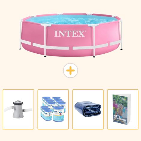 Intex Piscine Tubulaire Ronde - 244x76 cm - 5-pièces  SCB118 (1/5)