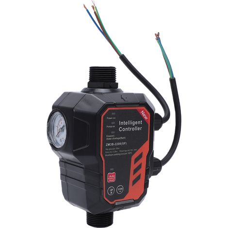 Contrôleur de Pression Réglable pour Pompe à Eau 10 bars - Entrée/Sortie 1 pouce - Marche/Arrêt Automatique - Protection Anti-Marche à Sec - IP65 - Pour Pompe de Jardin, Arrosage et Alimentation en Ea (1/5)