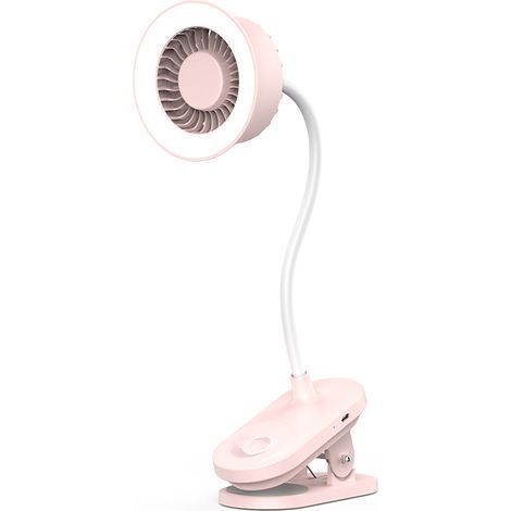 CREA Neue kreative Wandclip-Schreibtischlampe, 2-in-1-Ventilator, Hochgeschwindigkeits-Turboventilator, Ladelampe, Geschenk (1/5)