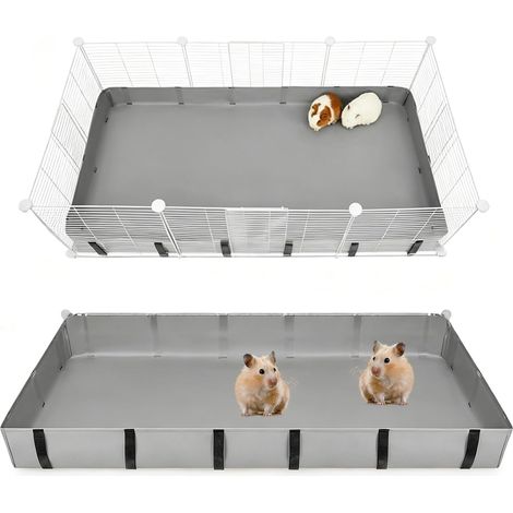Tapis imperméable pour cage à cochon d'Inde, tissu Oxford, convient pour cochons d'Inde, hamsters et lapins (1/5)