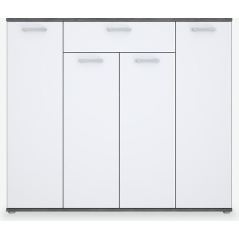 Mesola  Legno laminato - Bianco / grigio scuro (1/5)